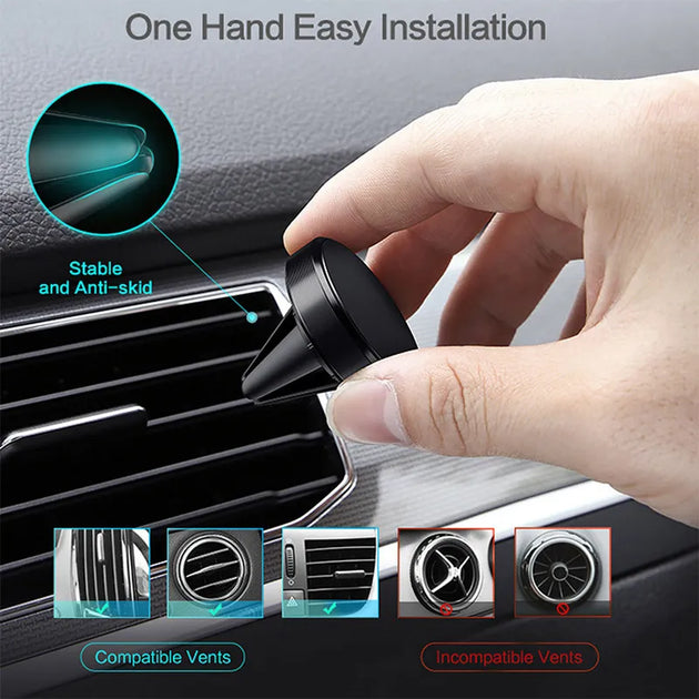 Soporte magnético para teléfono para coche, soporte para móvil de coche,pegatina magnética Interior para coche - shopboudount